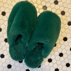 Furry slippers